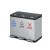 金诗洛 K5186 不锈钢分类垃圾桶 大容量干湿分离脚踏垃圾桶 三分类45L(60*38.5*49)