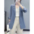 GOOMIL LEE雪纺小西装外套女秋季薄款新款夏韩版白色感单西服上衣 蓝灰色 L