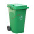 适用于 船用垃圾桶 户外垃圾桶大号分类240升塑料商用室外120工业 240L特厚桶带盖铁芯轮轴 默认绿