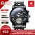 欧利时（OLEVS）瑞士认证品牌手表男机械表夜光防水全自动多功能男士手表镂空男表 升级加强版-钢带全黑-终身保