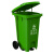 科力邦（Kelibang） 户外垃圾桶 加厚240L脚踏商用分类塑料环卫垃圾桶带盖 KB1066 绿色（1个）