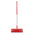 食安库 SHIANKU 食品级清洁工具 长毛推扫式扫帚头 宽度300mm 红色 52104 不含铝杆
