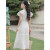 PAUL PLG法式甜美飞飞袖白色连衣裙女夏季新款设计感小众气质修身裙子 白色 S