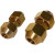 空调铜铝管对丝接头2分-6分/6-19MM铜管免焊接加厚对接铜 1匹对接头带螺母 (6厘+10厘)