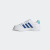 adidas Breaknet 2.0魔术贴板鞋小白鞋男小童儿童阿迪达斯轻运动 白色/深蓝色/淡蓝色 29(175mm)