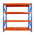 晶立凡 蓝橘色仓储货架三层 单层3t 定制 副架高3.5m*长2.8m*宽1.3m