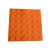 盲道砖橡胶 pvc安全盲道板 防滑导向地贴 30cm盲人指路砖 (底部实心)40*40CM橘黄条状