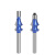 8柄双轴承木工铣刀具一条线级闪银蓝带线条修边刀头 8xR2.5带轴承