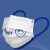 BAZHINING 一次性口罩独立包装克莱因蓝时尚清新三层含熔喷布防飞沫 笑脸款10只BZL-K6