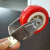 卷帘门配件导向轮 铝滑道导向轮滑轮轮子 底梁定位轮槽轮 红色一对装2只