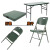 安立信 野战桌椅吹塑折叠桌野营行军会议便携户外 单位：个 标准款 