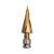 宝塔钻头高钴电动扳手金属铝木工多功能阶梯转头锥形开孔器扩孔器 螺旋6-25（十阶）+150延长杆