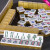 MIFLAME土豪金水晶牌3层水晶麻将牌家用手搓麻将牌大号送桌布亚克力耐磨 37#水晶粉金色+塑料盒