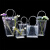 鲜花包装袋手提插花透明防水花束花艺材料礼品礼物花盒pvc袋子 10个插花袋大号