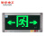 敏华电工消防认证嵌墙式纳米板暗装双向安全出口标志灯疏散指示牌M-BLZD-1LROE I 5WCBA
