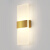 豪盛特壁灯客厅背景LED卧室走廊过道墙壁灯北欧楼梯间灯简约现代床头灯 黑直角29*11*4.3厘米12W暖光