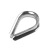 派尼尔 304不锈钢套环 夸口鸡心环 三角环钢丝绳保护环羊眼圈 16mm（1个）