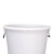 冰禹 BYA-112 大号加厚塑料圆桶 圆形收纳桶 大容量水桶垃圾桶 白色无盖50L 