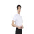 中神盾D7501 男女装新款衬衫竹纤维纯色短袖商务工装职业方领衬衫定制职业装  （100-499套） 白色 42码
