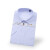 中神盾 D8628 男式长袖衬衫修身韩版职业商务白领条纹衬衣 白底蓝竖条 (1-9件价格)  44码
