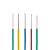 众邦 电缆 BV0.75平方国标家装单芯单股铜芯硬线 红色 100米/卷