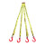 起重柔性吊带2腿4腿10吨吊装带柔性吊带组合吊索具柔性吊装带 两腿2吨1米（总承重）