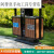 户外垃圾桶不锈钢大号环卫果皮箱室外小区景区公园分类定制垃圾箱 A058双分类桶