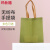 玛仕福 超市折叠购物手提包装袋广告礼品外卖环保袋军绿竖版中号30*38*10cm