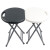 稳斯坦 W5647 便携式塑料折叠凳子 加厚成人高圆凳户外马扎板凳椅子 黑色33*45cm