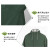代尔塔/DELTAPLUS 407005 双面PVC涂层涤纶风衣版连体雨衣 绿色 XL 1件 企业专享