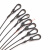 钢丝绳包塑 黑色舞台灯 音响安全绳 保险绳威也绳 灯饰吊绳 钢丝 黑色50mmX20米