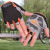 安巧象 半指手套轻薄透气防滑防震运动户外训练健身骑行 黑橙色升级 备注（S-M-L-XL) 