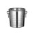撼顿 不锈钢虎头水桶商用清洗桶清洁水桶【中号冰桶5L+冰夹】ZTT0866