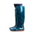 沸耐笙 XJY-127 PVC防水过膝塑胶平跟雨鞋 43cm军绿42 1双