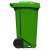 科力邦（Kelibang） 户外垃圾桶 加厚240L脚踏商用分类塑料环卫垃圾桶带盖 KB1066 绿色（1个）
