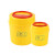 冰禹 BYlj-017 一次性安全环保利器盒 高密度锐器盒 医院黄色医疗垃圾桶 圆形15L 5个