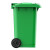 博硕 塑料翻盖户外垃圾桶 塑料环卫垃圾桶带盖轮 加厚240L