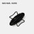 MK女包迈克·科尔斯MICHAEL KORS专柜款Voyager系列纯色大容量托特包鲶鱼包单肩包黑色30H7GV6T8L001