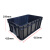 亚岳防静电周转箱电子元件物料盒黑色多规格方型PP塑料箱胶框 615*425*250mm