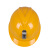 君御（Exsafety）ABS带反光条安全帽 1535 黄色 均码 1顶