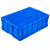 工创优品 塑料周转箱加厚PE物流箱五金零件盒塑料收纳整理储物箱 蓝色640mm*430mm*200mm
