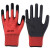 双源手套劳保皱纹耐磨防滑橡胶乳胶塑胶工地耐用 558平挂（红色） 12双