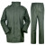 橄榄绿分体雨衣雨裤带后兜防水骑行跑步透气救援套装 墨绿色 L