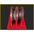 国标起重天轮地轮定滑轮饼钢丝绳导向轮轴承钢轮式滑轮组定做 1T双轮地轮(直径100)