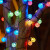乐卡利太阳能彩灯串户外露营感应灯装饰照明氛围灯室外花园庭院气 2.3cm气泡灯(彩色 12米100灯)