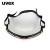 uvex优唯斯 9002281 防飞溅防风沙防冲击透明防尘防护眼镜 定做 黑色-灰色（橡胶头戴款）1副
