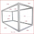 青海集装箱移动房住人集成房屋办公室定制简易组装可拆卸活动板房 白色框架 3x6x2.8m
