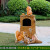玻璃钢卡通动物垃圾桶景区户外分类果皮箱大号摆件雕塑幼儿园装饰 松鼠光滑树桩垃圾桶