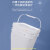 亚岳塑料桶冻干加厚方桶带盖密封pp手提防水涂料拌料桶化工机油桶 方桶白色5L