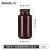 比克曼生物（BKMAM）HDPE塑料试剂瓶 大广口样品瓶化学实验室用 【250mL棕色】10个/包5包